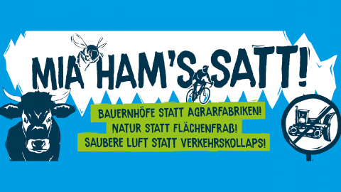 Mia ham's satt! Demo am 6.10. in München