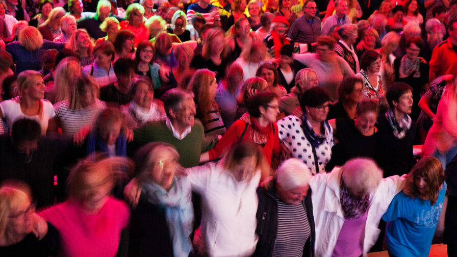 Rudelsingen am 2.12. auf dem Tollwood