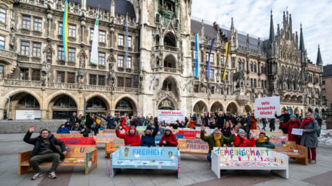 Werte Bänke Marienplatz